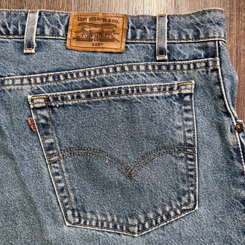 1998 Vintage Levi's 545 Loose Fit Jeans‎ Mens W44 L32 Brown Tab USA Made